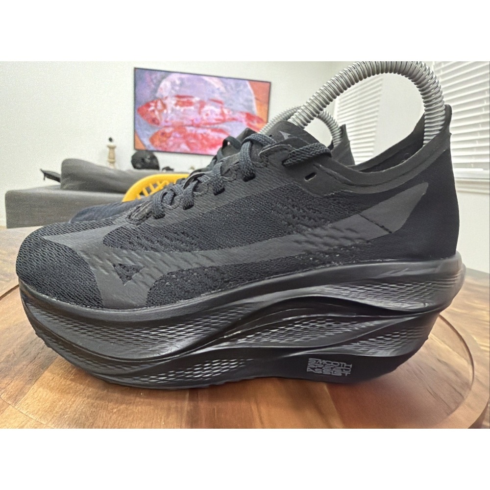 COMME des GARCONS Mizuno Wave Rebellion Pro Black Shoes Mens 5.5 Women 7 EU 37